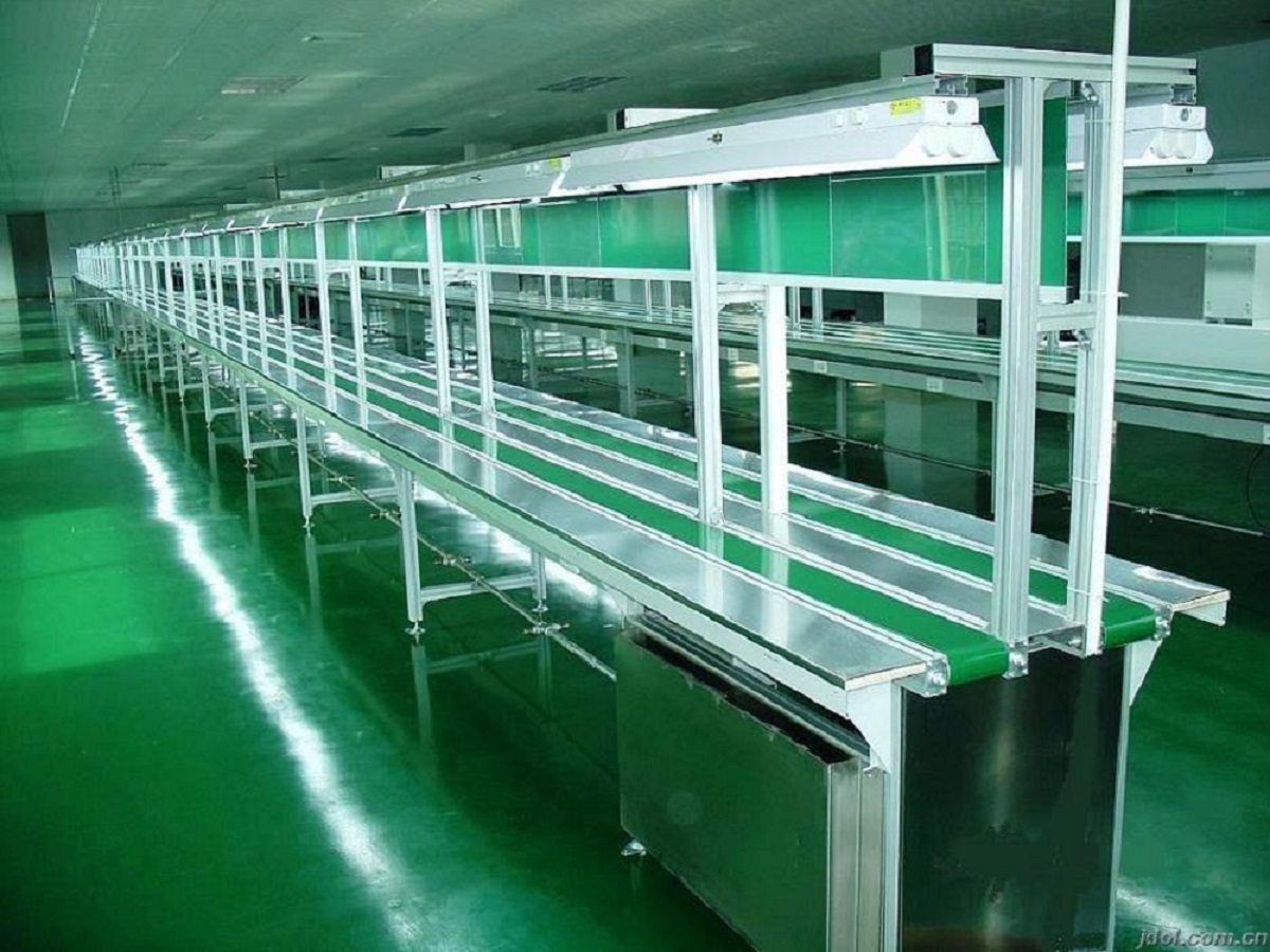 Green PVC Belt Conveyor